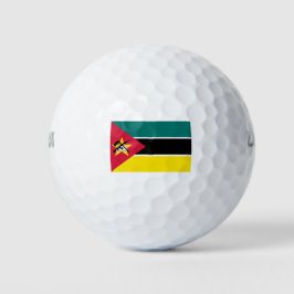 Vlag van Mozambique (nationale vlag) (Afrika) Golfballen