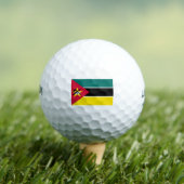 Vlag van Mozambique (nationale vlag) (Afrika) Golfballen (Insitu Shirt)