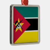 Vlag van Mozambique (nationale vlag) (Afrika) Metalen Ornament (Rechts)