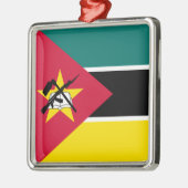 Vlag van Mozambique (nationale vlag) (Afrika) Metalen Ornament (Links)