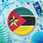 Vlag van Mozambique (nationale vlag) (Afrika) Papieren Bordje (Feest)