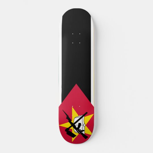 Vlag van Mozambique (Nationale vlag) (Afrika) Persoonlijk Skateboard (Voorkant)
