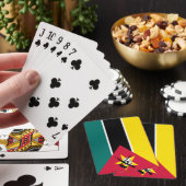 Vlag van Mozambique (nationale vlag) (Afrika) Pokerkaarten (Insitu)