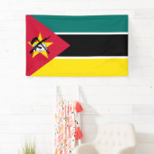 Vlag van Mozambique (nationale vlag) (Afrika) Spandoek (Insitu)