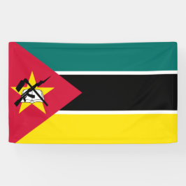 Vlag van Mozambique (nationale vlag) (Afrika) Spandoek