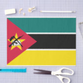 Vlag van Mozambique (nationale vlag) (Afrika) Tissuepapier (Craft)