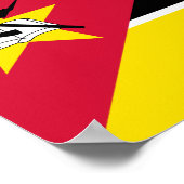 Vlag van Mozambique Poster (Hoek)
