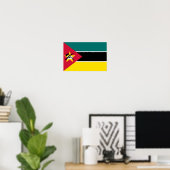 Vlag van Mozambique Poster (Thuiskantoor)