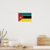 Vlag van Mozambique Poster (Keuken)