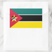 Vlag van Mozambique Rechthoekige Sticker (Tas)
