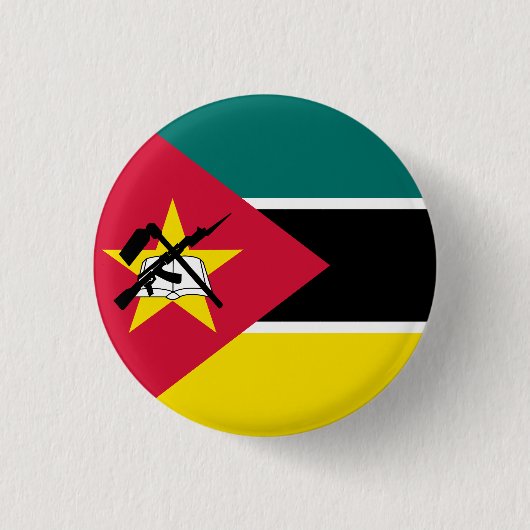 Vlag van Mozambique Ronde Button 3,2 Cm (Voorkant)