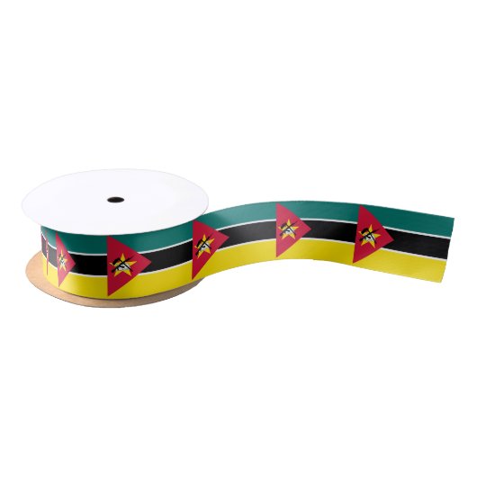 Vlag van Mozambique Satijnen Lint (Spoel)