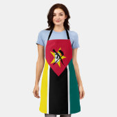 Vlag van Mozambique Schort (Gedragen)