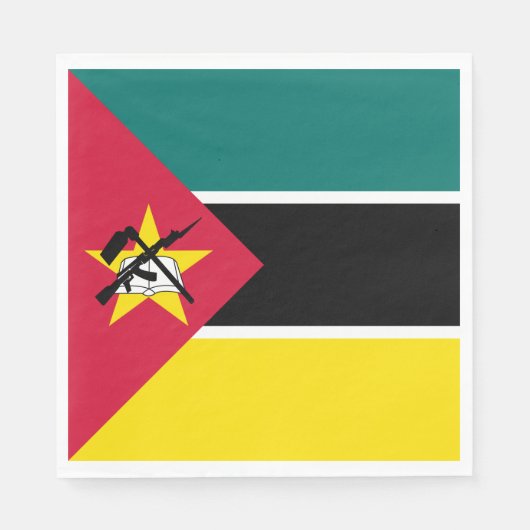 Vlag van Mozambique Servet (Voorkant)