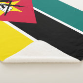 Vlag van Mozambique Sherpa Deken (3/4)