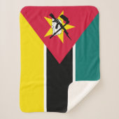 Vlag van Mozambique Sherpa Deken (Voorkant)