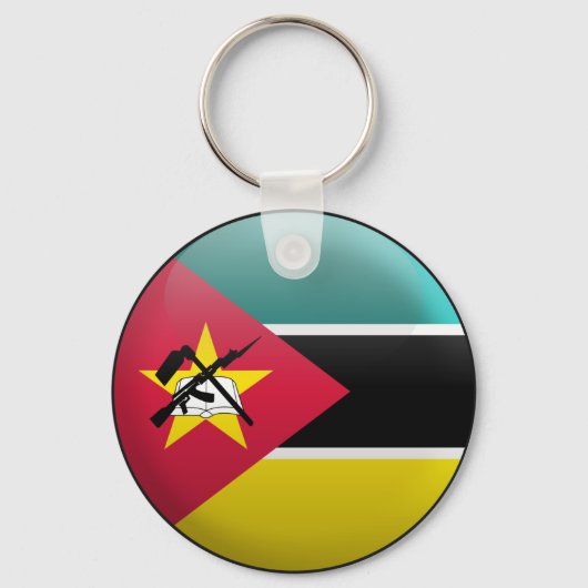 Vlag van Mozambique Sleutelhanger (Voorkant)