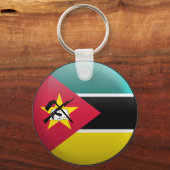 Vlag van Mozambique Sleutelhanger (Voorkant)
