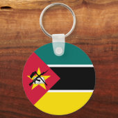 Vlag van Mozambique Sleutelhanger (Voorkant)
