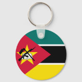 Vlag van Mozambique Sleutelhanger (Achterkant)