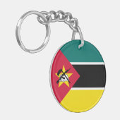 Vlag van Mozambique Sleutelhanger (Voorkant Links)