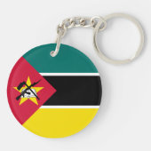 Vlag van Mozambique Sleutelhanger (Achterkant)