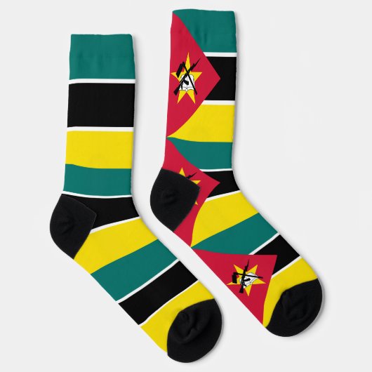 Vlag van Mozambique Sokken (Rechts)
