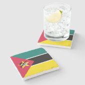 Vlag van Mozambique Stenen Onderzetter (Zijkant)
