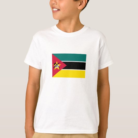 Vlag van Mozambique T-shirt (Voorkant)