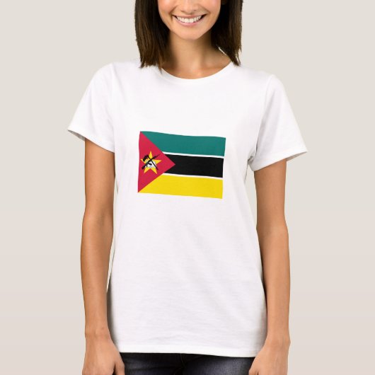 Vlag van Mozambique T-shirt (Voorkant)