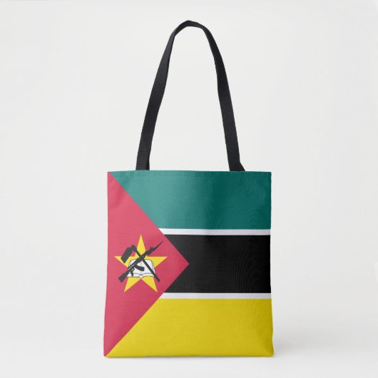 Vlag van Mozambique Tote Bag (Voorkant)