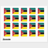 Vlag van Mozambique Vierkante Sticker (Vel)