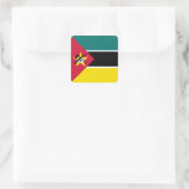 Vlag van Mozambique Vierkante Sticker (Tas)