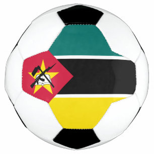 Vlag van Mozambique Voetbal