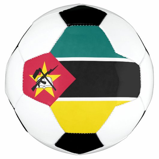 Vlag van Mozambique Voetbal (Voorkant)