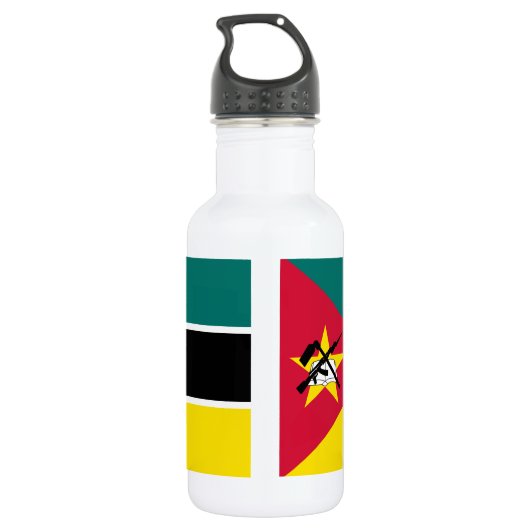 Vlag van Mozambique Waterfles (Achterkant)