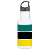 Vlag van Mozambique Waterfles (Voorkant)