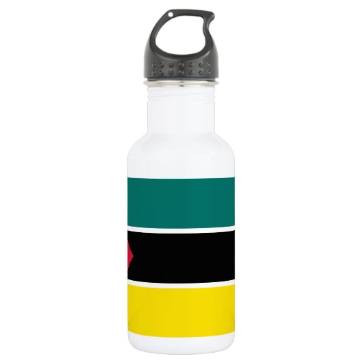 Vlag van Mozambique Waterfles (Voorkant)