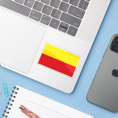 Vlag van Mülheim an der Ruhr Sticker (Laptop met iPhone)