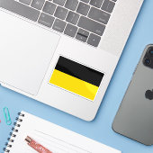 Vlag van München (gestreept), Duitsland Sticker (Laptop met iPhone)