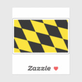 Vlag van München (Lozengy), Duitsland Sticker (Vel)