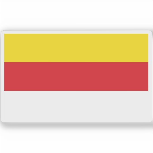 Vlag van Münster, Duitsland Sticker (Voorkant)