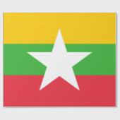 Vlag van Myanmar (Birma) Cadeaupapier (Vlak)