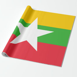 Vlag van Myanmar (Birma) Cadeaupapier