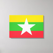 Vlag van Myanmar (Birma) Canvas Afdruk (Voorkant)