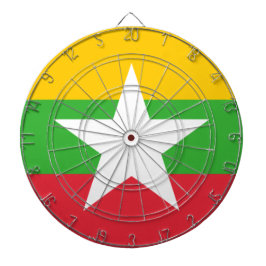 Vlag van Myanmar (Birma) Dartbord