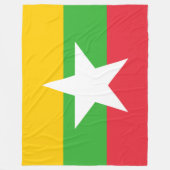 Vlag van Myanmar (Birma) Fleece Deken (Voorkant)