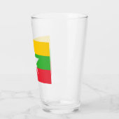 Vlag van Myanmar (Birma) Glas (Links)