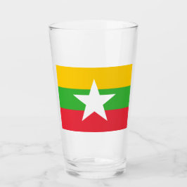 Vlag van Myanmar (Birma) Glas