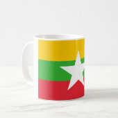 Vlag van Myanmar (Birma) Koffiemok (Voorkant links)